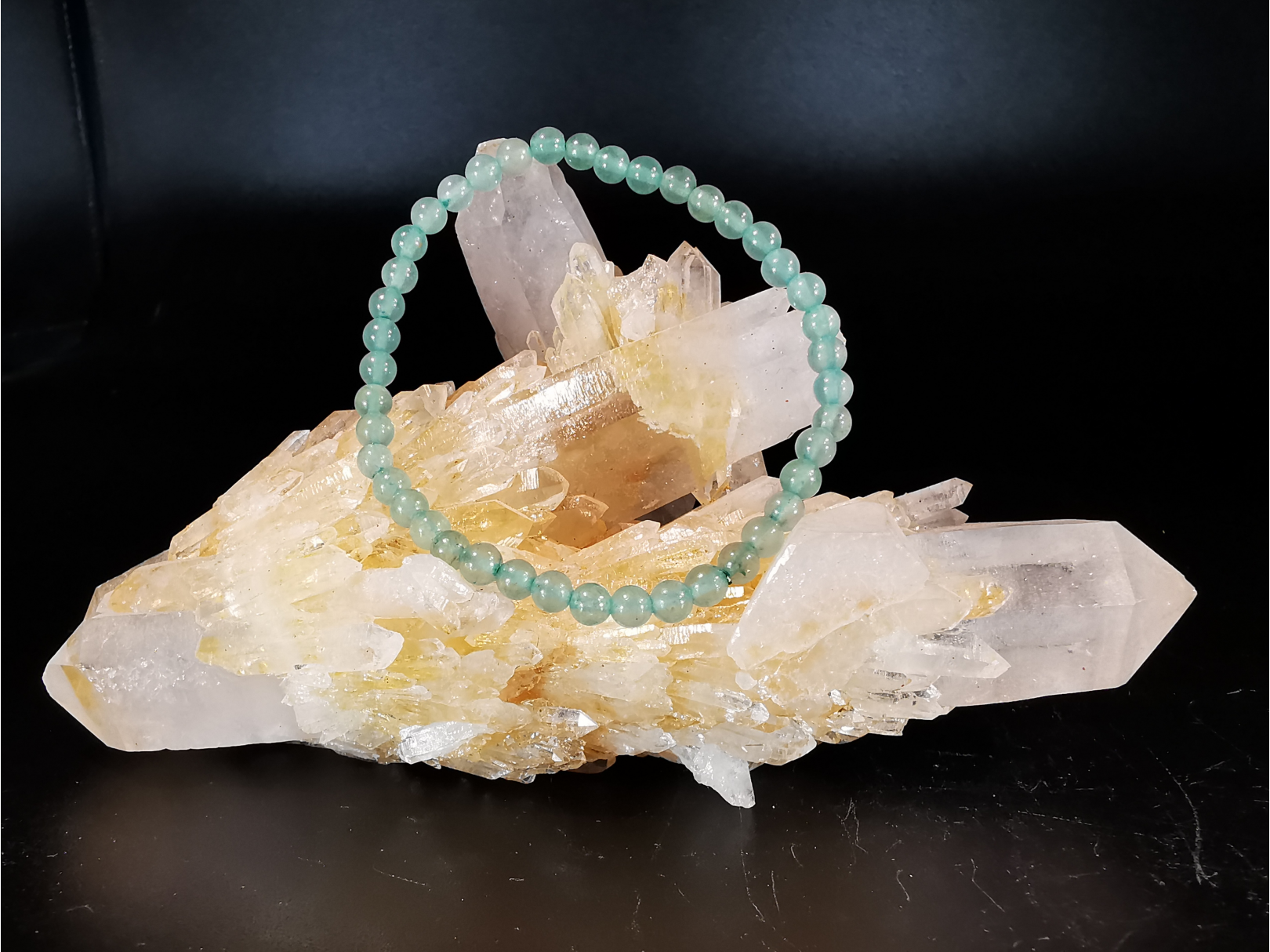 natural stone bracelet 4mm: AVENTURINE