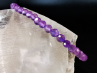 bracelet pierre naturelle 4 mm facetté:  AMETHYSTE