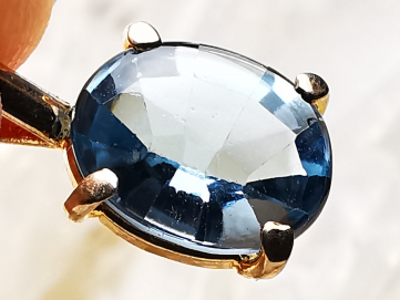 Pendentif : TOPAZE BLEUE