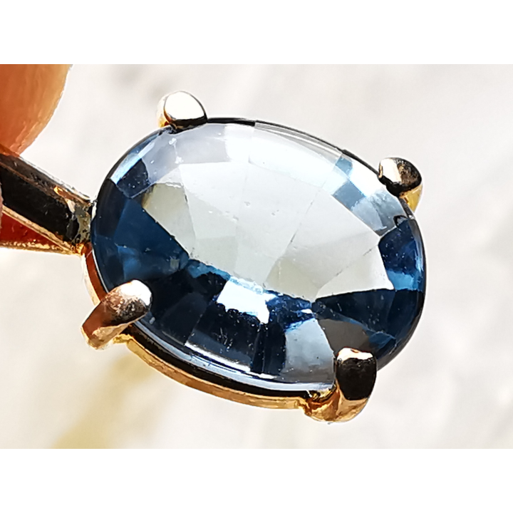 Pendentif : TOPAZE BLEUE