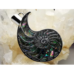 Pendant: AMMONITE in mother-of-pearl