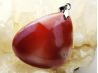 Pendentif : calcédoine CORNALINE