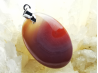 Pendentif : calcédoine CORNALINE