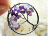 Pendentif : arbre de vie AMETHYSTE
