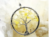 Pendentif : arbre de vie CITRINE