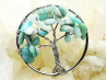 Pendentif : arbre de vie AMAZONITE