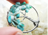 Pendentif : arbre de vie AMAZONITE
