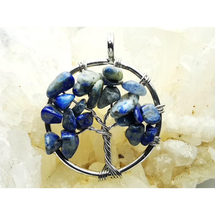 Pendentif : arbre de vie LAPIS LAZULI