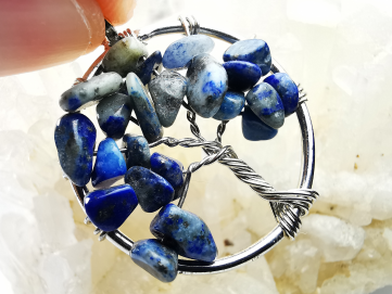 Pendentif : arbre de vie LAPIS LAZULI
