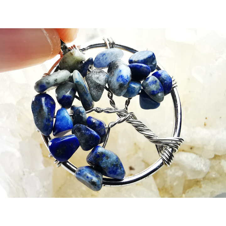 Pendentif : arbre de vie LAPIS LAZULI