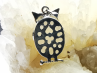 Pendentif : HIBOU QUARTZ LAITEUX
