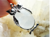 Pendentif : HIBOU QUARTZ LAITEUX