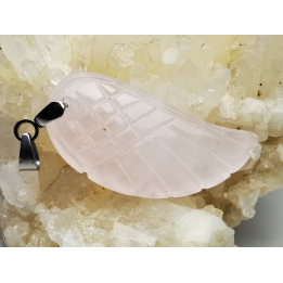 Pendentif : QUARTZ ROSE