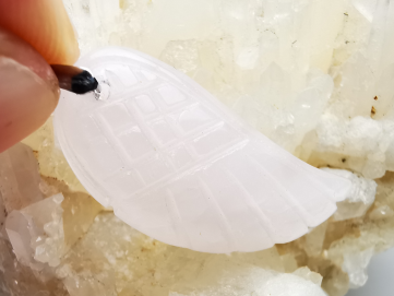 Pendentif : QUARTZ ROSE