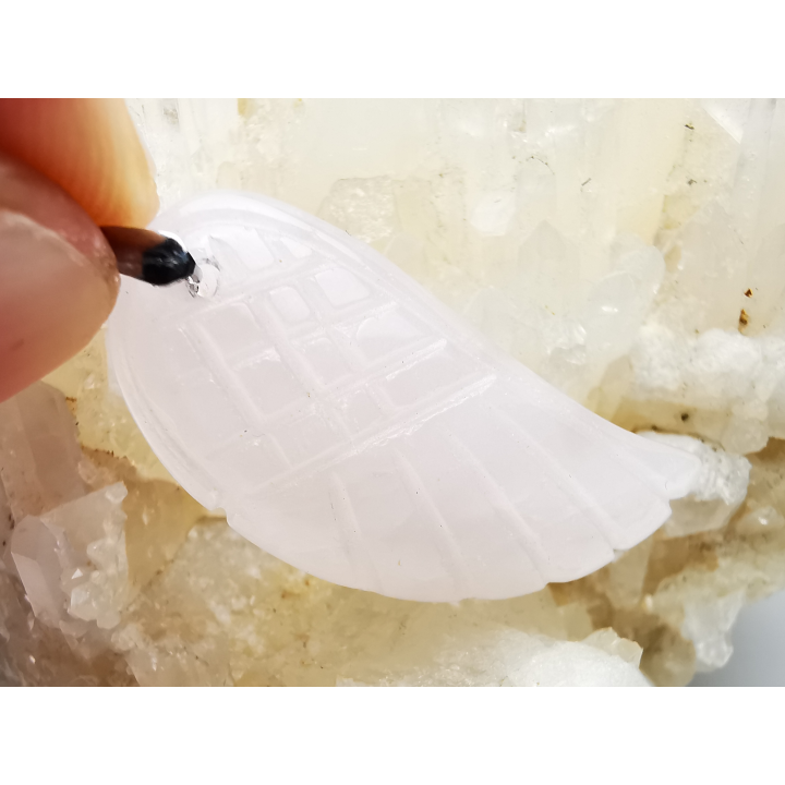 Pendentif : QUARTZ ROSE