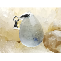 Pendentif : LABRADORITE blanche