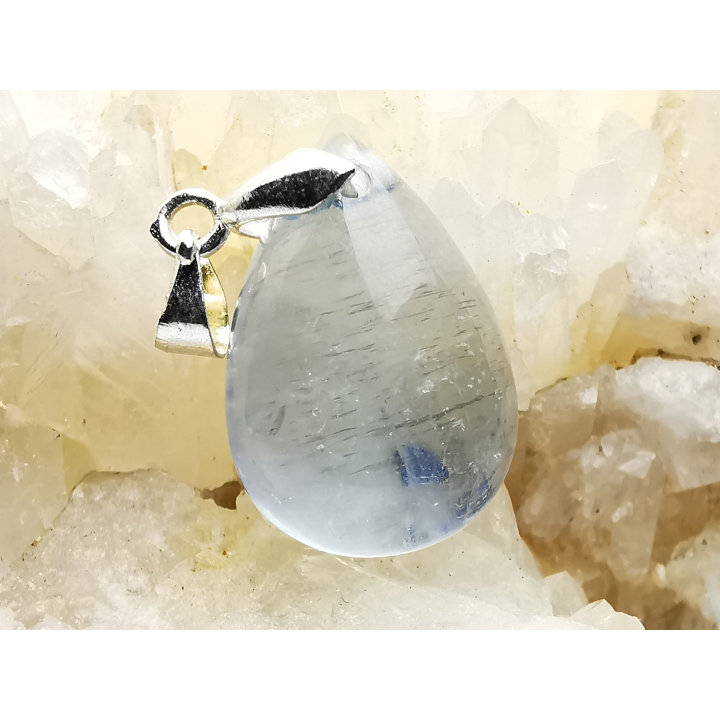 Pendant: white LABRADORITE