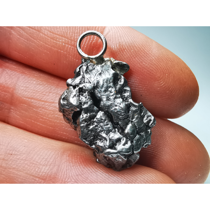Pendentif : météorite (Sidérite) Campo del Cielo, Argentine