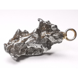 Pendentif : météorite (Sidérite) Campo del Cielo, Argentine