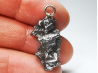 Pendentif : météorite (Sidérite) Campo del Cielo, Argentine