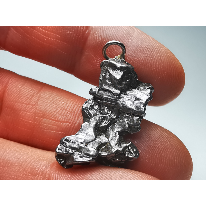 Pendentif : météorite (Sidérite) Campo del Cielo, Argentine
