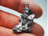 Pendentif : météorite (Sidérite) Campo del Cielo, Argentine