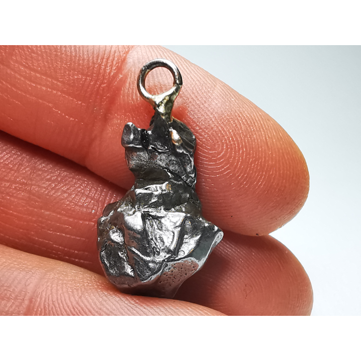 Pendentif : météorite (Sidérite) Campo del Cielo, Argentine