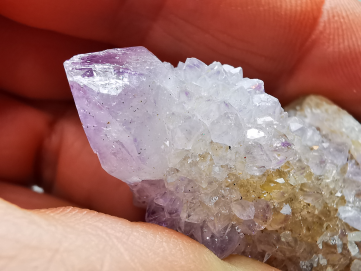 Quartz améthyste "Cactus" de Mbombela – Afrique du Sud