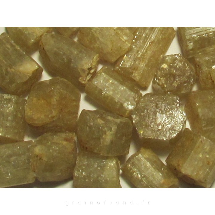 pierre roulée: apatite jaune