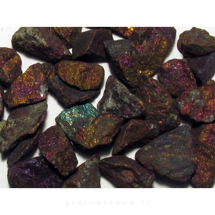 pierre roulée : chalcopyrite